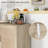 Sideboard Buffet Cabinet, Kitchen Cabinet, Coffee Bar Cabinet with 3 Rattan Doors-398697082