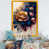 Impression dorée sur toile encadrée sélectionné