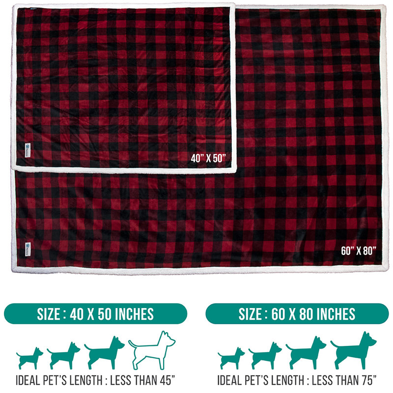 Couverture en polyester sherpa, 50 po x 40 po