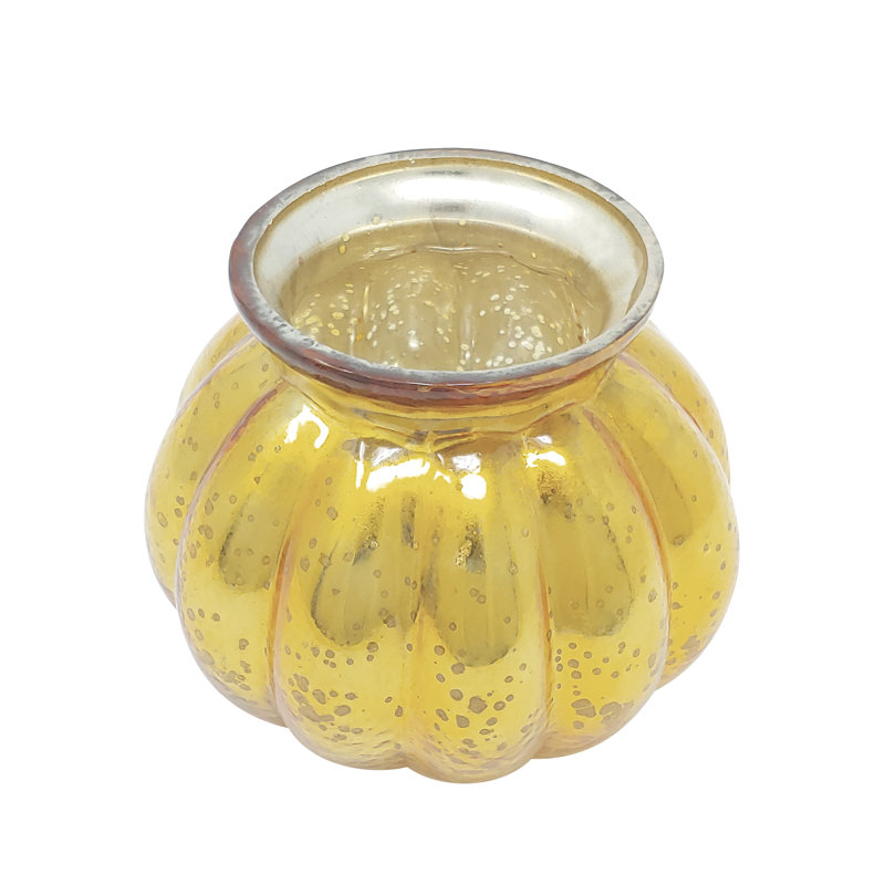 Porte-votive en verre tacheté, Rouge