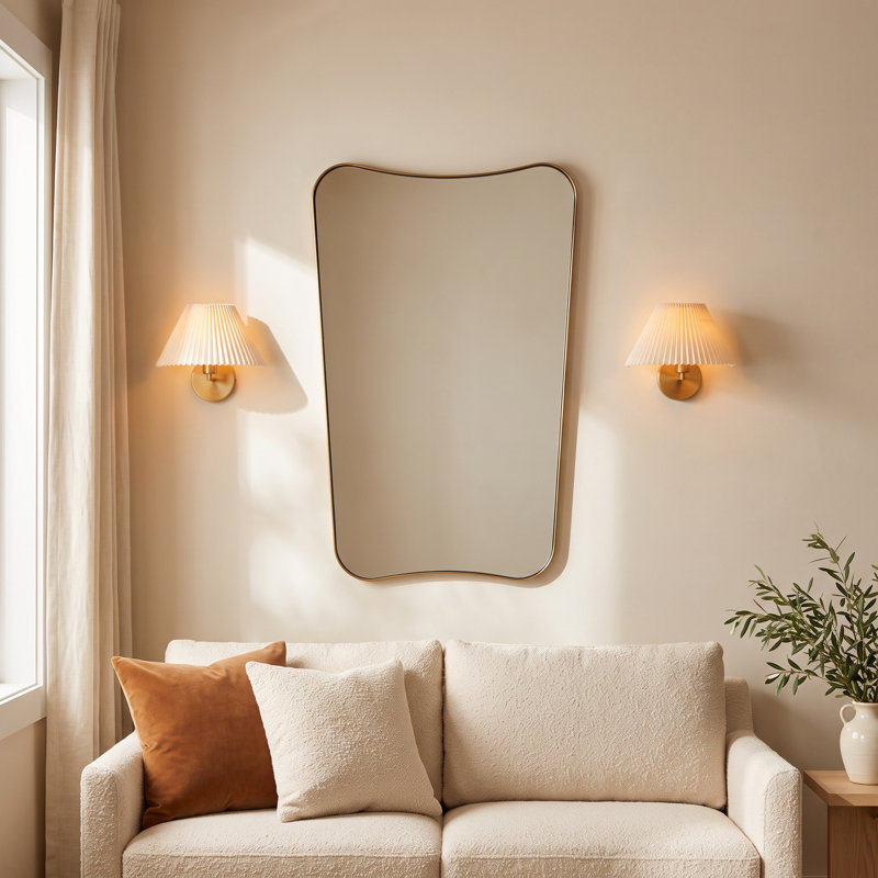 Capra Metal Wavy Wall Mirror