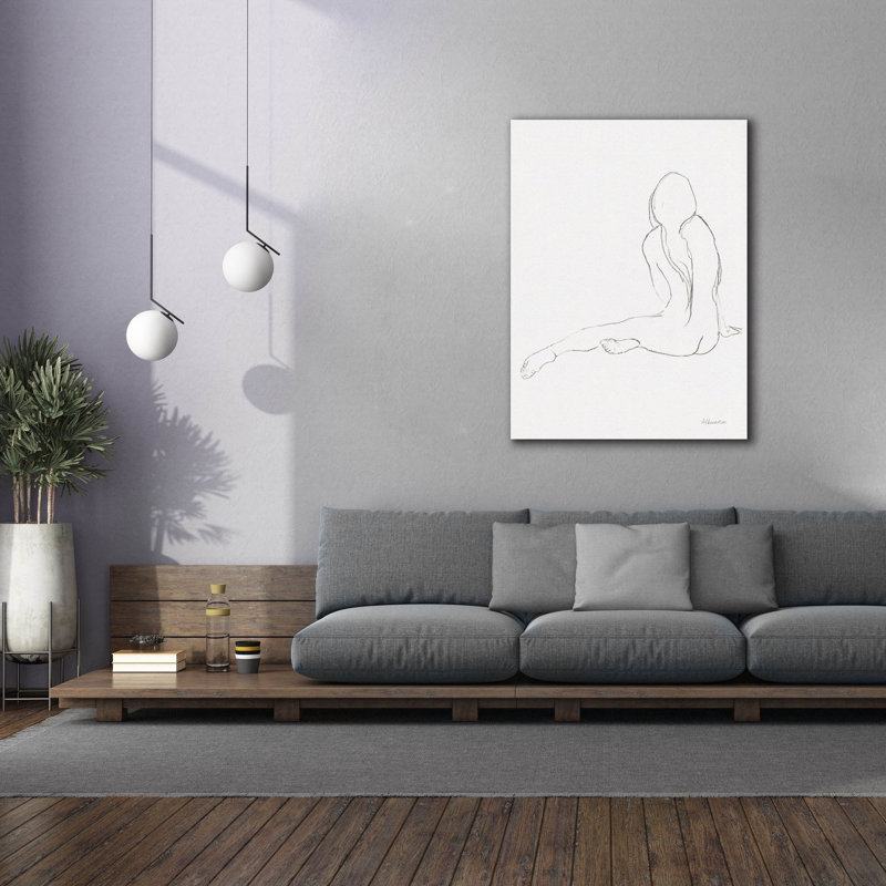 «Lounging Nudes 3» par Albena Hristova, art mural sur toile, H 54 po x l 40 po x P 1,5 po
