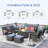 9 - Person Outdoor Seating Group with Fire Pit Table and Cushions-98222482