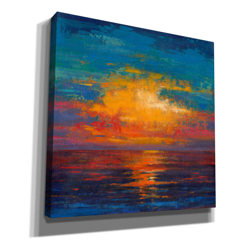 «Sun Down II» par Timothy O 'Toole, art mural sur toile, H 12 po x l 12 po x P 0,75 po