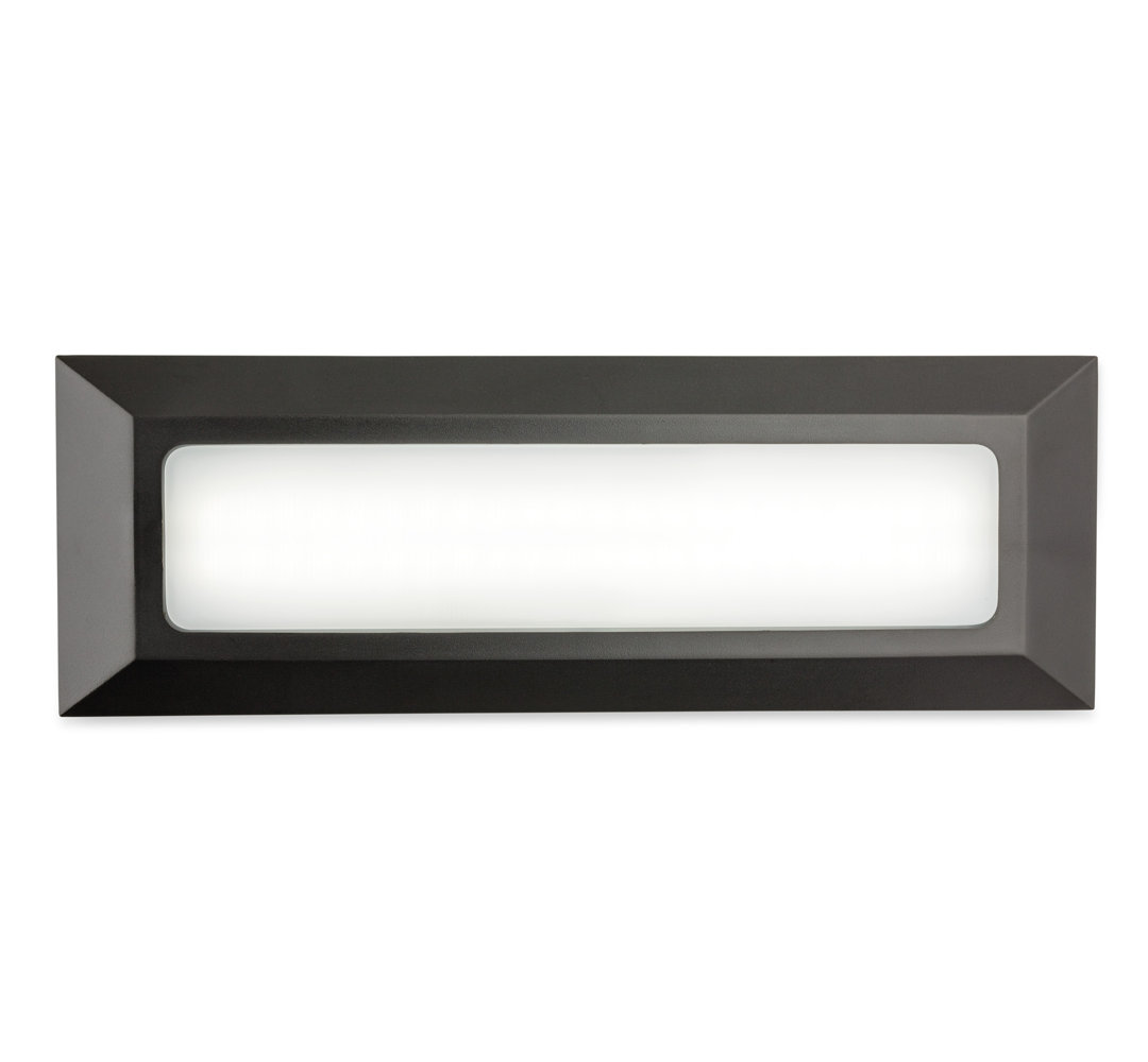 Silver 3.14cm H Integrated LED Outdoor Flush Mount