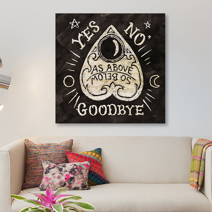 « mystical halloween wood ii », impression sur toile, H 12 po x l 12 po x P 1,5 po, Toile tendue, Pas de tapis