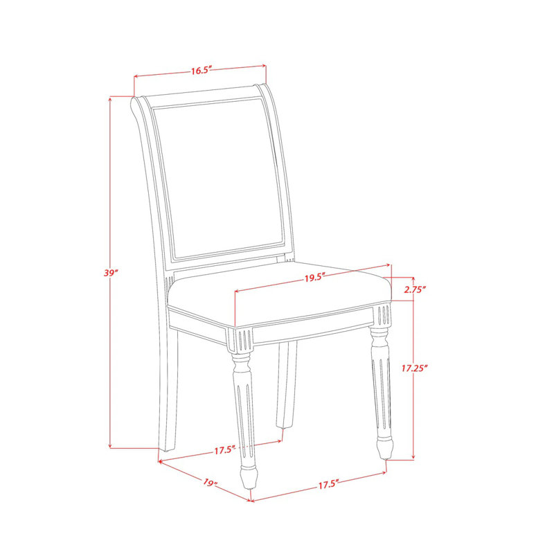 L'ensemble de table de cuisine 7 pièces comprend une table de salle à manger moderne et 6 chaises de salle à manger en similicuir beige avec dossier haut - finition noyer antique