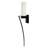 Sleek LED Wall Sconce with Black Finish For Bedroom, Hallway, Living Room – Integrated LED, No Bulb Required-94314953