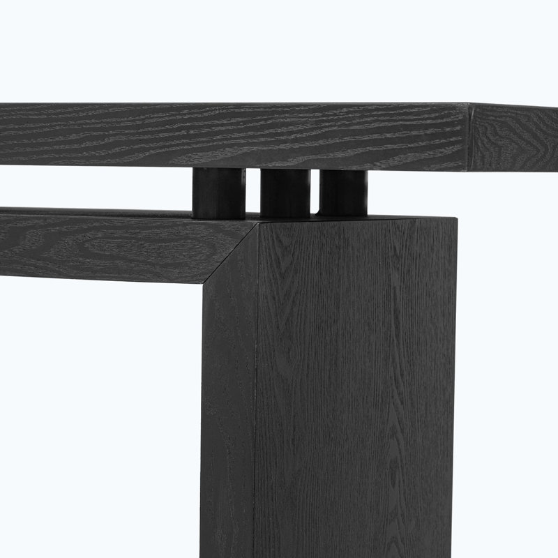 Console en bois, Noir, noir, noir, noir