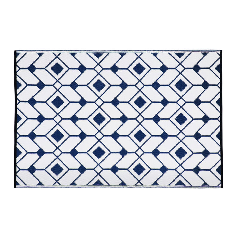 Geometric Indoor / Outdoor Area Rug, Rectangle 120 x 180cm