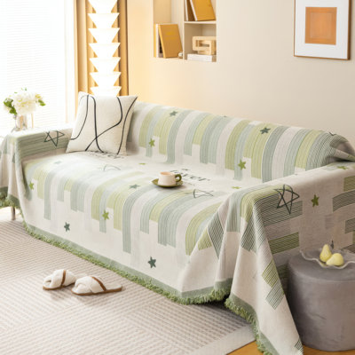Housse pour canapé - Housse de protection pour chat en mélange de coton résistant aux égratignures avec envers antidérapant, jet de mobilier toutes saisons pour la protection contre la poussière