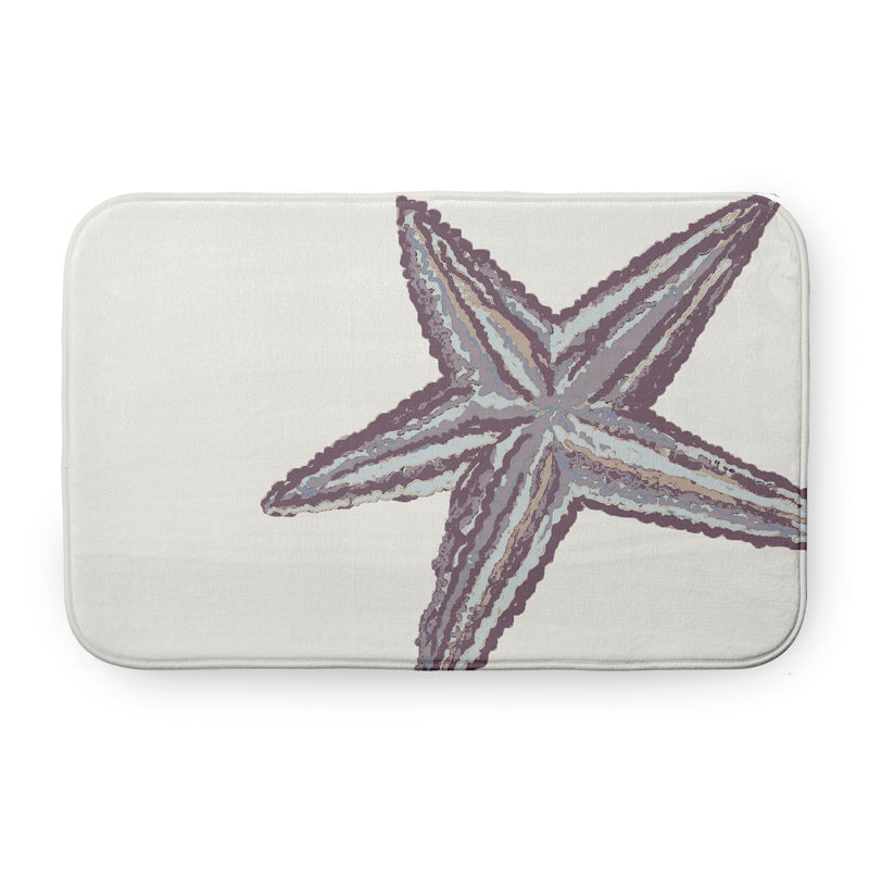 Tapis de bain Beach, L 21 po x L 34 po, Mauve