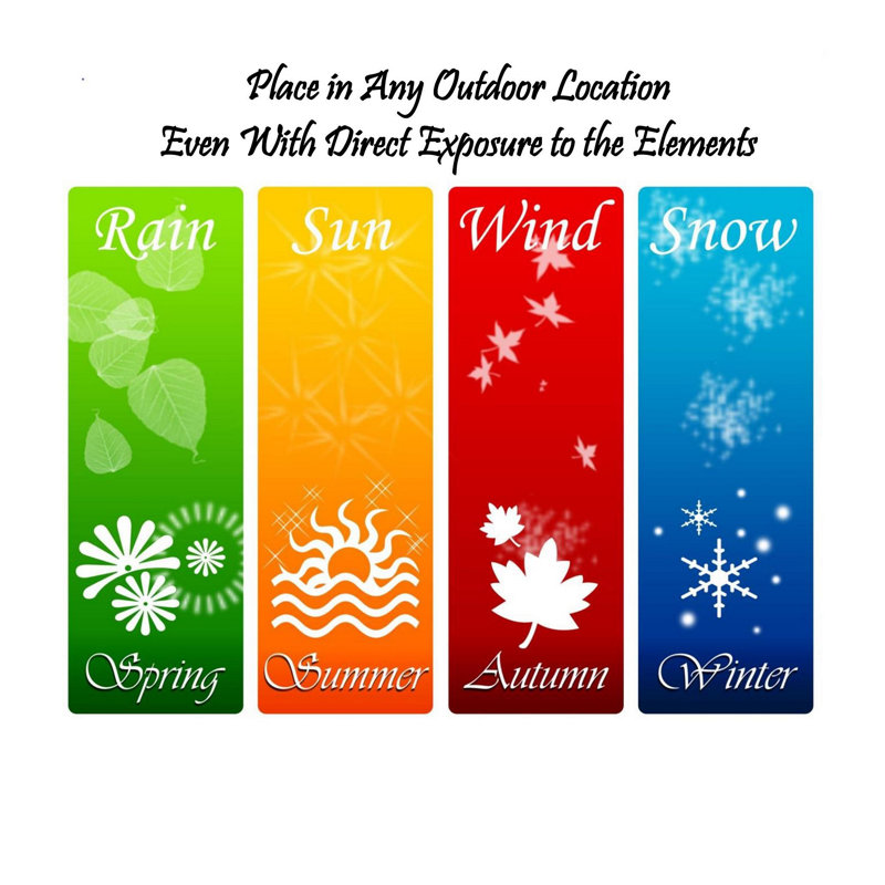 Colorful Outdoor Canvas Art with Bright Pots, 24" x 24"