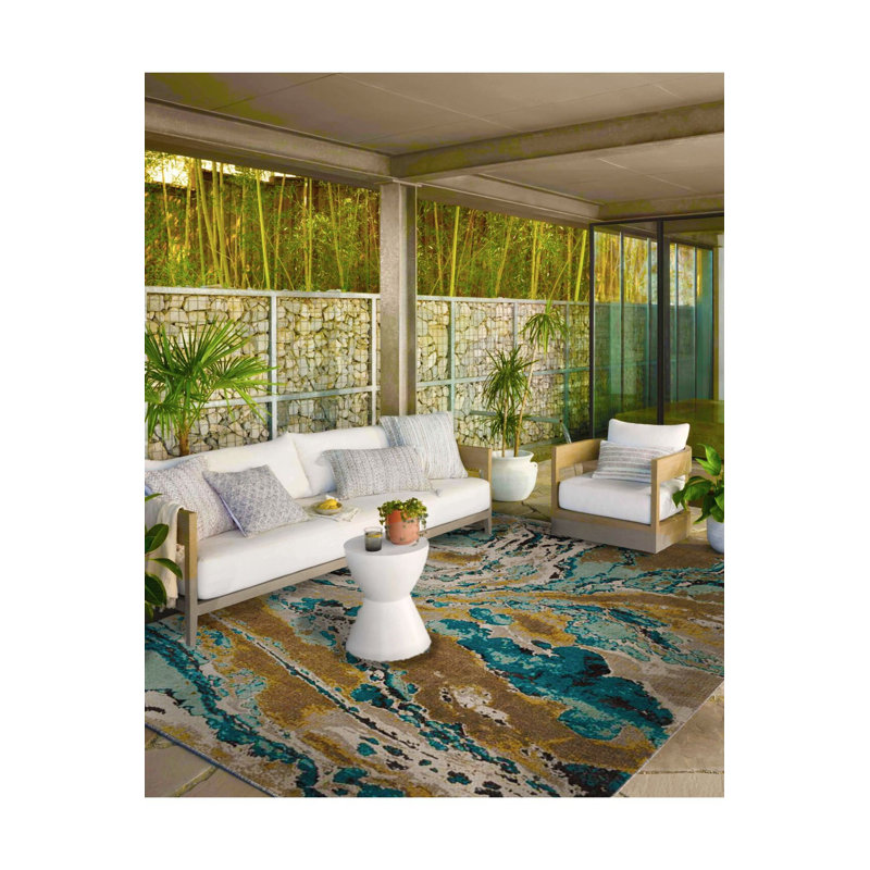 Tapis décoratif à motif de lune lavable à la machine, Sous-tapis carré 3 pi 11 po inclus