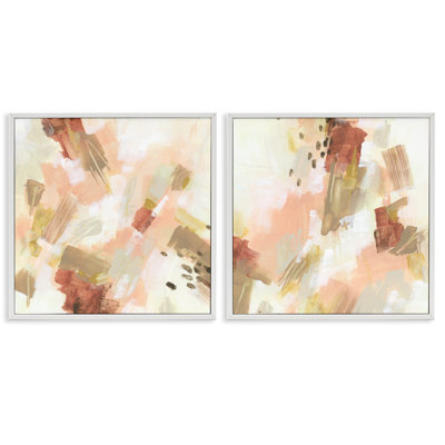  «Energetic Beige Palette», ensemble de 2 estampes numériques par June Erica Vess