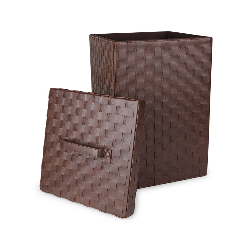 Panier à linge en cuir tissé Vivaldi