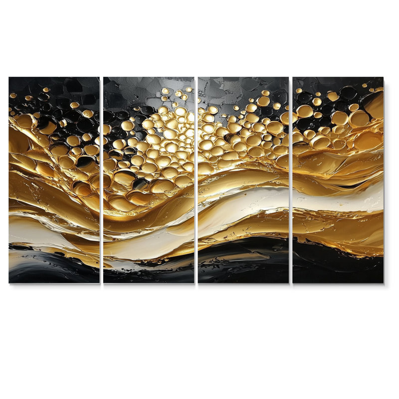 Mustafa - art mural moderne - toile abstraite d'art mural, 4, H 28 po x l 48 po