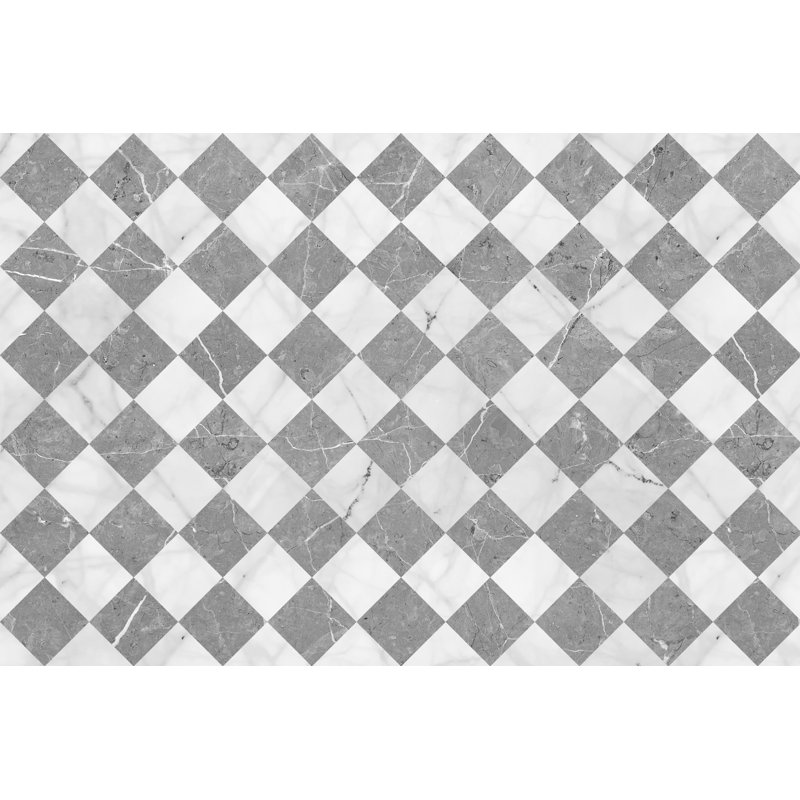 Romach Geometric Vinyl Machine Printed Area Rug, Rectangle 200 x 300cm