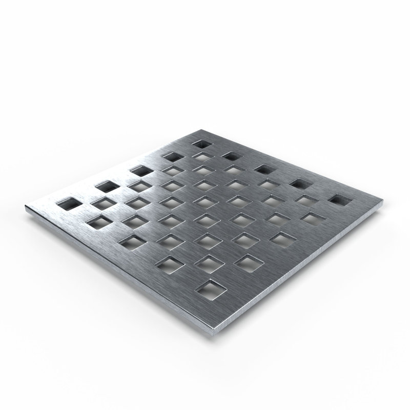 Drain carré TruGard (Milano - nickel brossé)