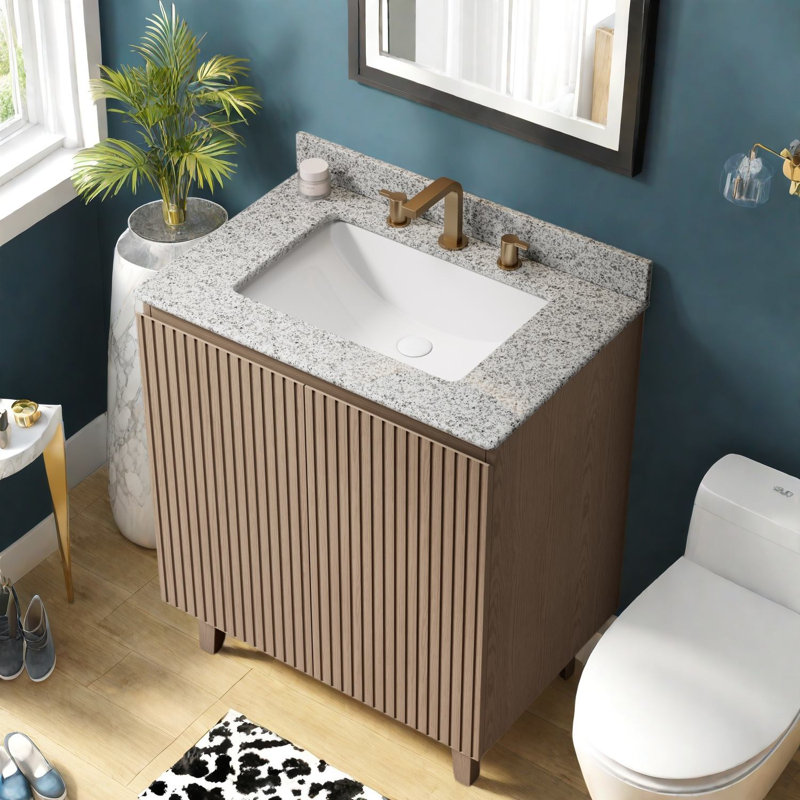 Freestanding Standard With Granite Top, 29.92