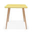 LifestyleGarden Fiji FSC Wood and Resin Outdoor Patio Honey Yellow Dining Table-1211541445