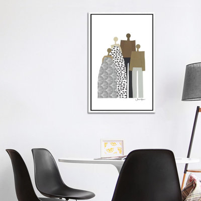 Diverse Family Portrait by LouLouArtStudio - Print on Canvas
