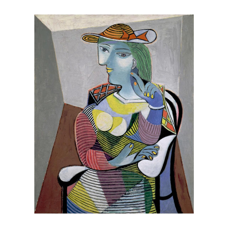 Portrait de Marie-Thérèse par Pablo Picasso - Estampe numérique, H 20 po x l 16 po