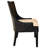 Alfresco Dining Chair Black Kuba Weave
