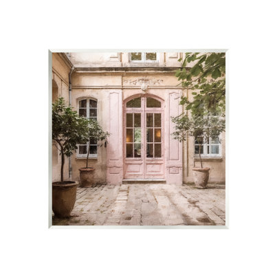 Az-859-Wood " Pink French Doors " by Riley B