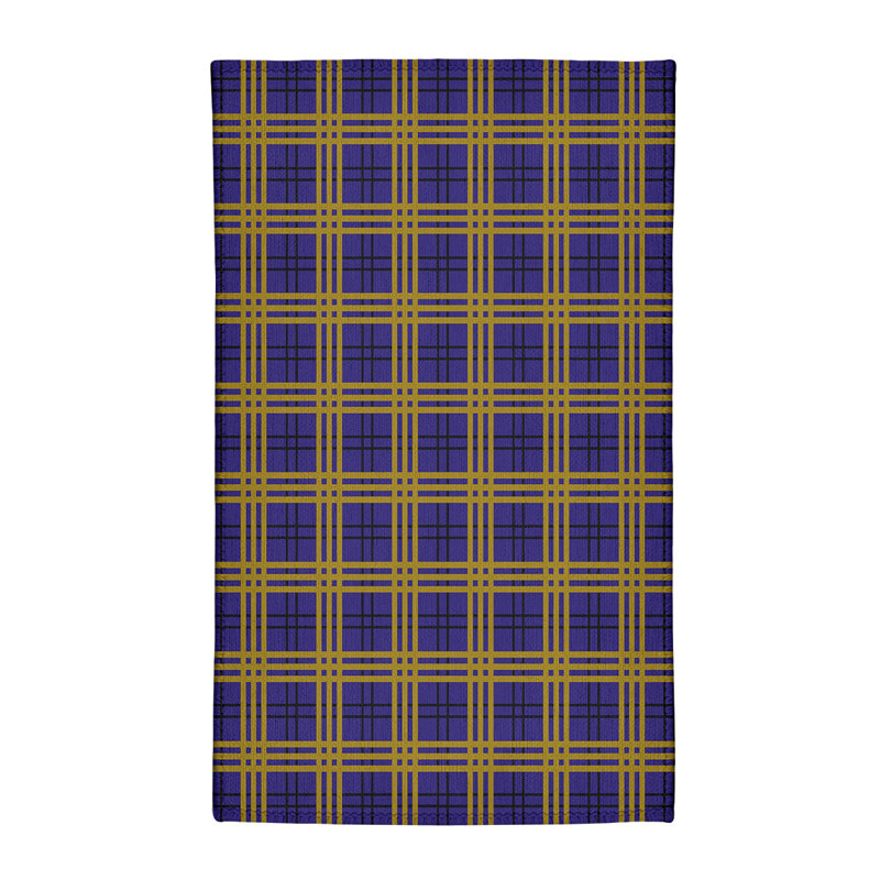 Tapis à carreaux mauve, Rectangle 5 pi x 7 pi