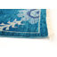 Tapis turquoise en laine noué à la main Deluna-130805680