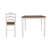 Ranch Style Dining Set With Oak Top Table & Ladder Back Chairs-1490712525