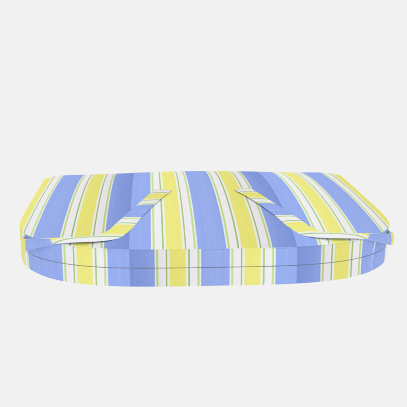 Coussin de chaise de salle à manger intérieur / extérieur, Méditerranée Huntington