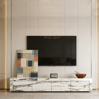 Minimalism Living Room Sintered Stone TV Stand