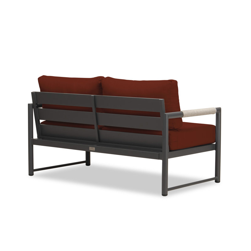 Alto Outdoor 2 - Seat Loveseat, Cast Silver Sunbrella®, Slate Gray