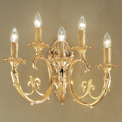 Lampe murale 5 lumières bougie Princeton