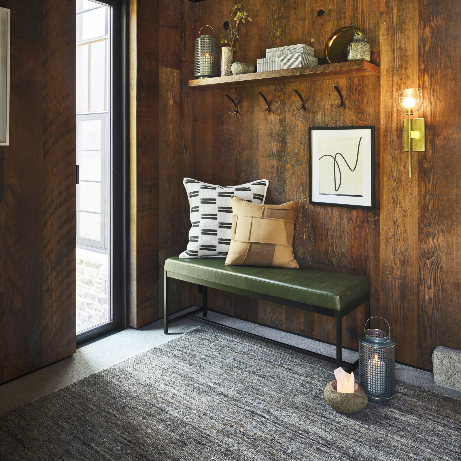 Alcott Bench, Dark Green