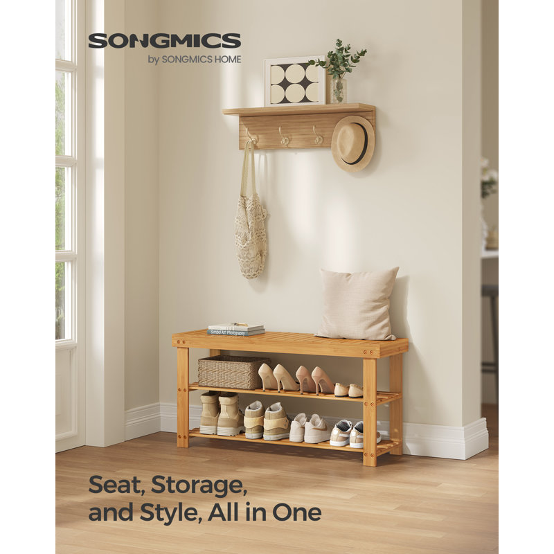 8 Pair Shoe Storage Bench