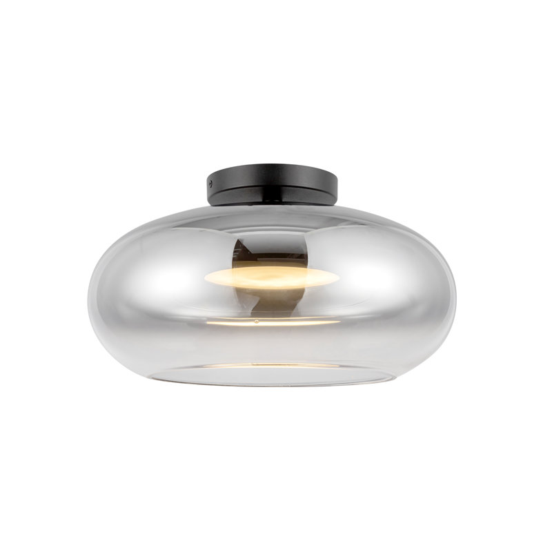 Trinity 1 - Light LED Semi Flush Mount, Chrome