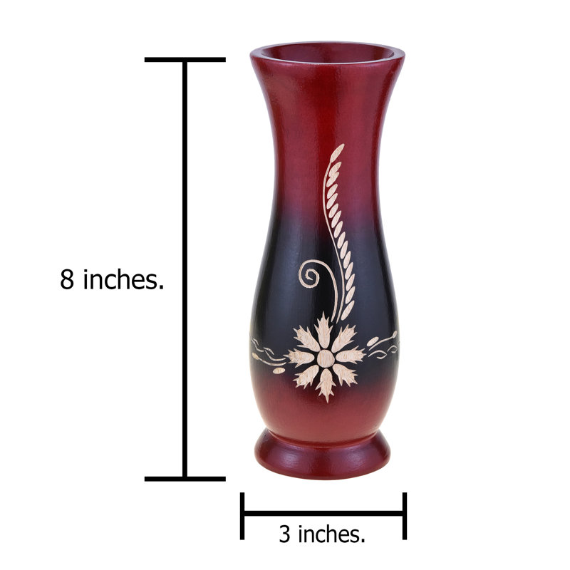 Handmade Wood Table Vase