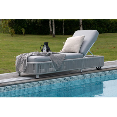 Emmerlyn 204.5cm Long Reclining Sun Lounger with Cushions