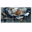 Fleur de pivoine bleue et grise - ensemble d'art mural pivoine-1155911170