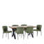 Metal Base Dining Table