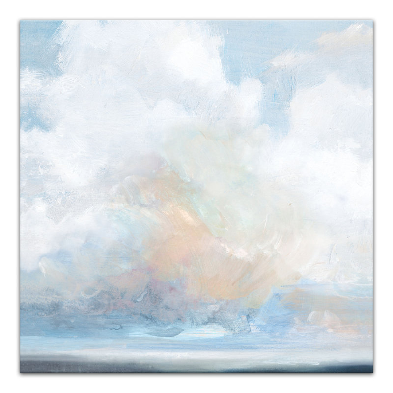 Painted Clouds Print On Canvas, 12" H x 12" W x 1.25" D