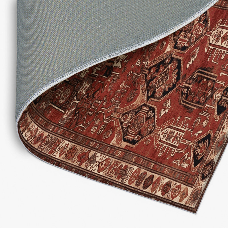 Tapis turc intérieur et extérieur brun, Rectangulaire 2 pi x 3 pi