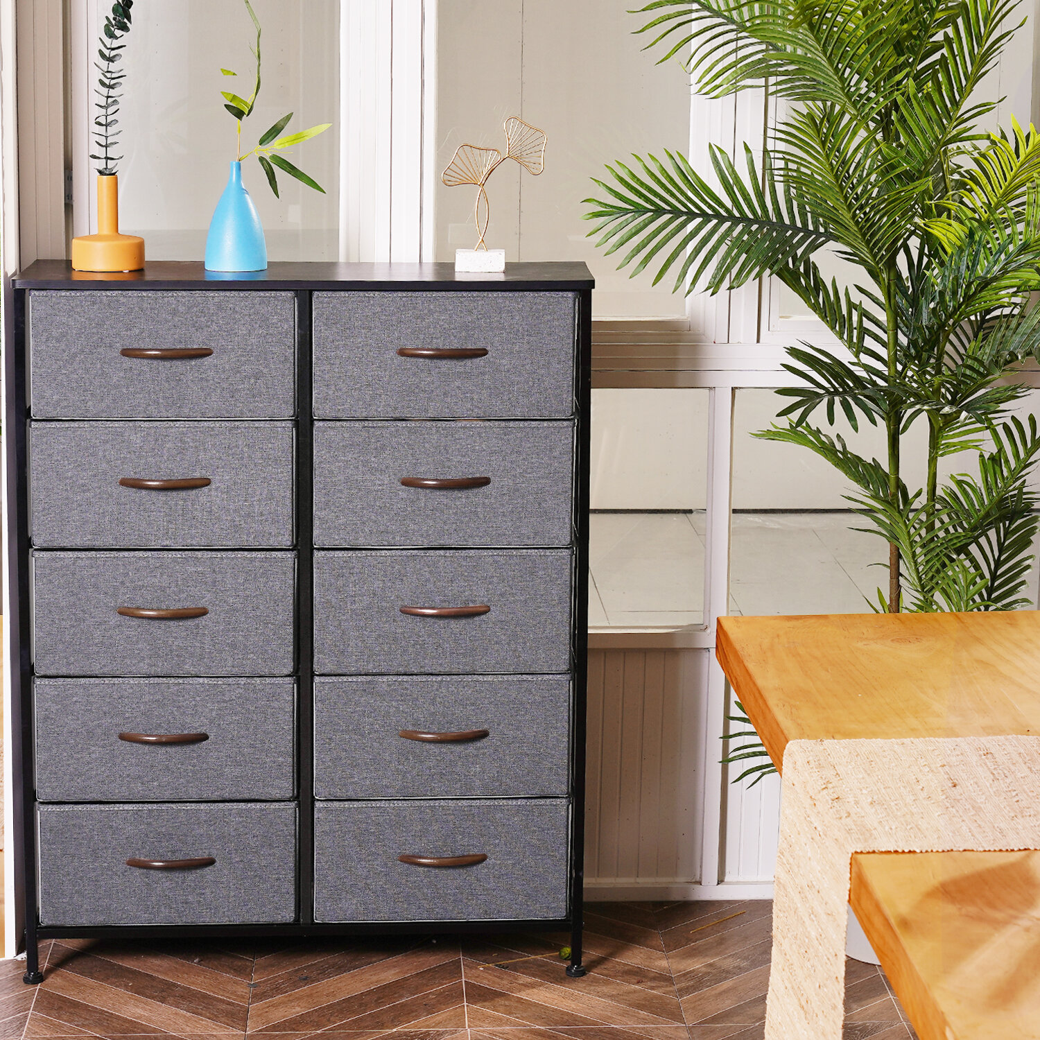 Knighten 7 Drawer Storage Chest Rebrilliant Color: Charcoal