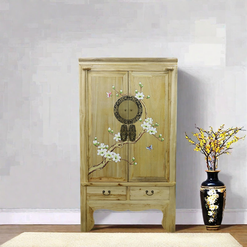 Hand-Painted Entryway Cabinet