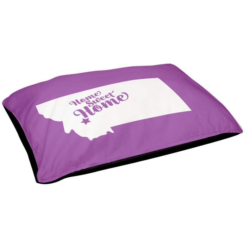 Coussin d'extérieur pour chien Home Sweet, Grand (l 50 po x P 40 po x H 7 po), Violet, Butte