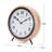 Analog Quartz Movement / Crystal Tabletop Clock in Natural/Black/Whitewashed