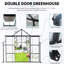 Serre extérieure avec toit ajustable - Polycarbonate spacieux de 8 pi x 8 pi pour ancrage-122098291
